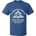 thumbnail image 1 of Unisex T-Shirt Slim Fit Short Sleeve Sweater - Indigo Blue 2X-Large, 1 of 2