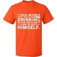 thumbnail image 1 of Unisex T-Shirt Slim Fit Short Sleeve Sweater - Orange Large, 1 of 2