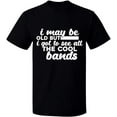 thumbnail image 1 of Unisex T-Shirt, The Cool Bands, Slim Fit, Short Sleeve Sweater - Black Small, 1 of 2