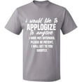 thumbnail image 1 of Unisex T-Shirt, To Anyone I Have Not Offended, Slim Fit, Short Sleeve Sweater - Sport Grey 2X-Large, 1 of 2