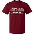 thumbnail image 1 of Unisex T-Shirt, Understand Binary Math, Slim Fit, Short Sleeve Sweater - Cardinal Red Medium, 1 of 2