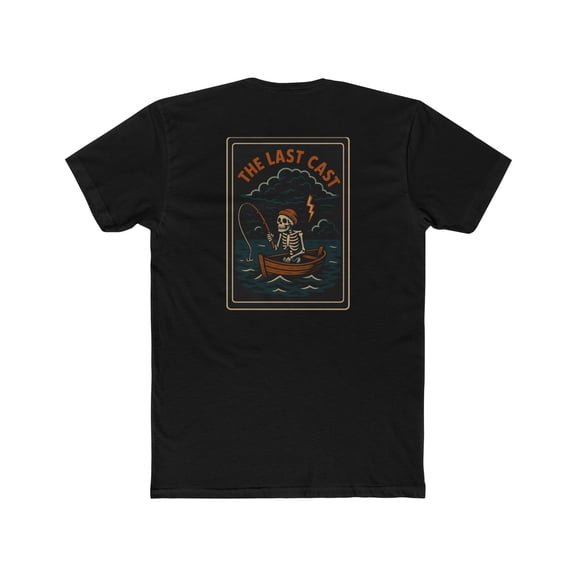 Unisex T Shirt for Fishing Casual Wear Last Cast Tee Shirt