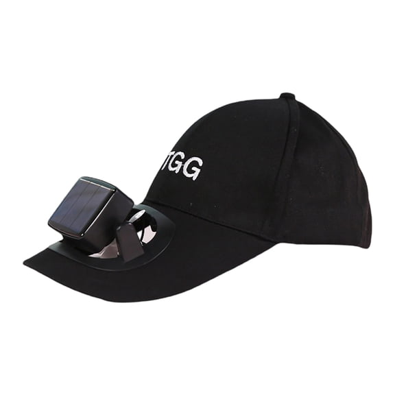 Unisex TGG Solar Powered Sun Hat Fan Cap for Adults High-Tech Cooling Baseball Hat for Women Men UV Protection Visor for Outdoor Travel Sports Everyday Casual Apparel Accessory