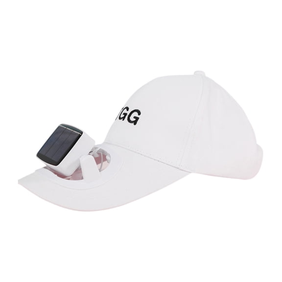 Unisex TGG Solar Powered Sun Hat Fan Cap for Adults High-Tech Cooling Baseball Hat for Women Men UV Protection Visor for Outdoor Travel Sports Everyday Casual Apparel Accessory