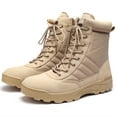 thumbnail image 1 of Unisex Tactical Combat Boots for Training, Outdoor Camping, Hiking - Durable, Wear - Resistant Rubber Sole, Available in Sand and Black Colors, 1 of 18