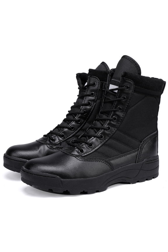 Unisex Tactical Combat Boots for Training, Outdoor Camping, Hiking - Durable, Wear - Resistant Rubber Sole, Available in Sand and Black Colors