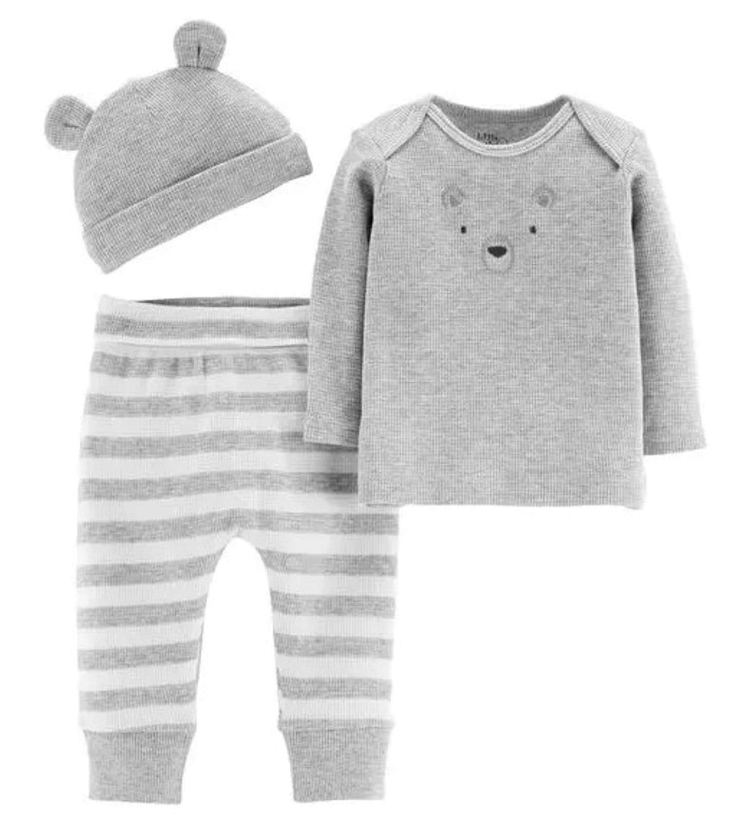 Unisex Take Me Home Teddy Bear Outfit PJ Pajama Set with Hat