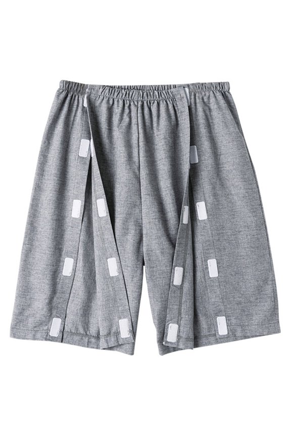 Unisex Tear Away Shorts Knee Length Grey1 XXL