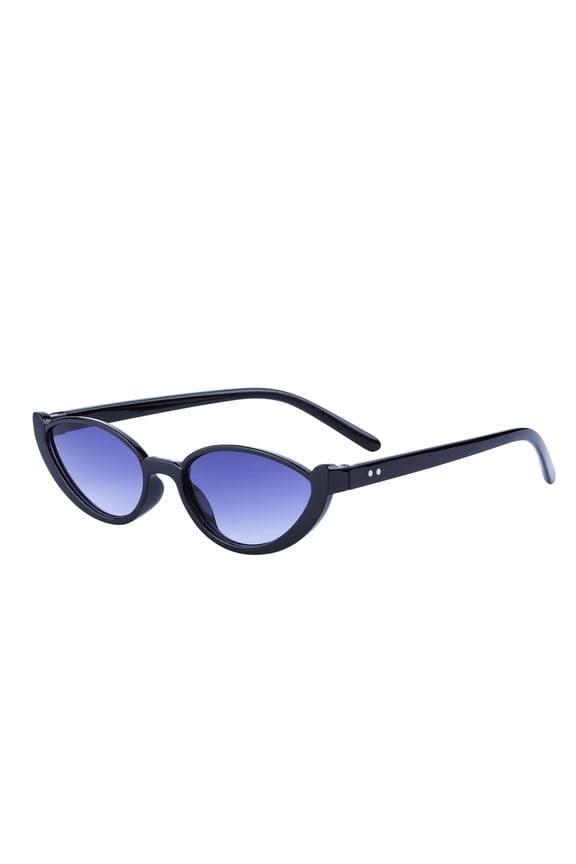 Unisex Teardrop Shaped Semi-Rimless Sunglasses Hiphop Classic Trendy Versatile Sun Glasses Sunscreen UV Protection Black Frame / Gradient Gray Lens