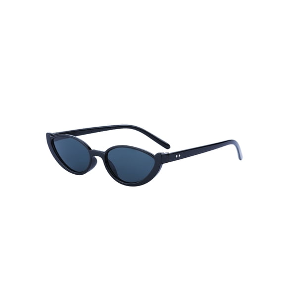 Unisex Teardrop Shaped Semi-Rimless Sunglasses Hiphop Classic Trendy Versatile Sun Glasses Sunscreen UV Protection Black Frame / Gray Lens