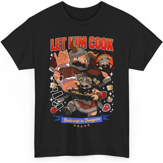 Unisex Tee Anime Delicious in Dungeon T-Shirt Merch Casual Short Sleeved T Shirt