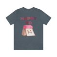 thumbnail image 1 of Unisex Tee Jersey Short Sleeve Valentine's Day Shirt with Calendar and Happy VD, 1 of 17