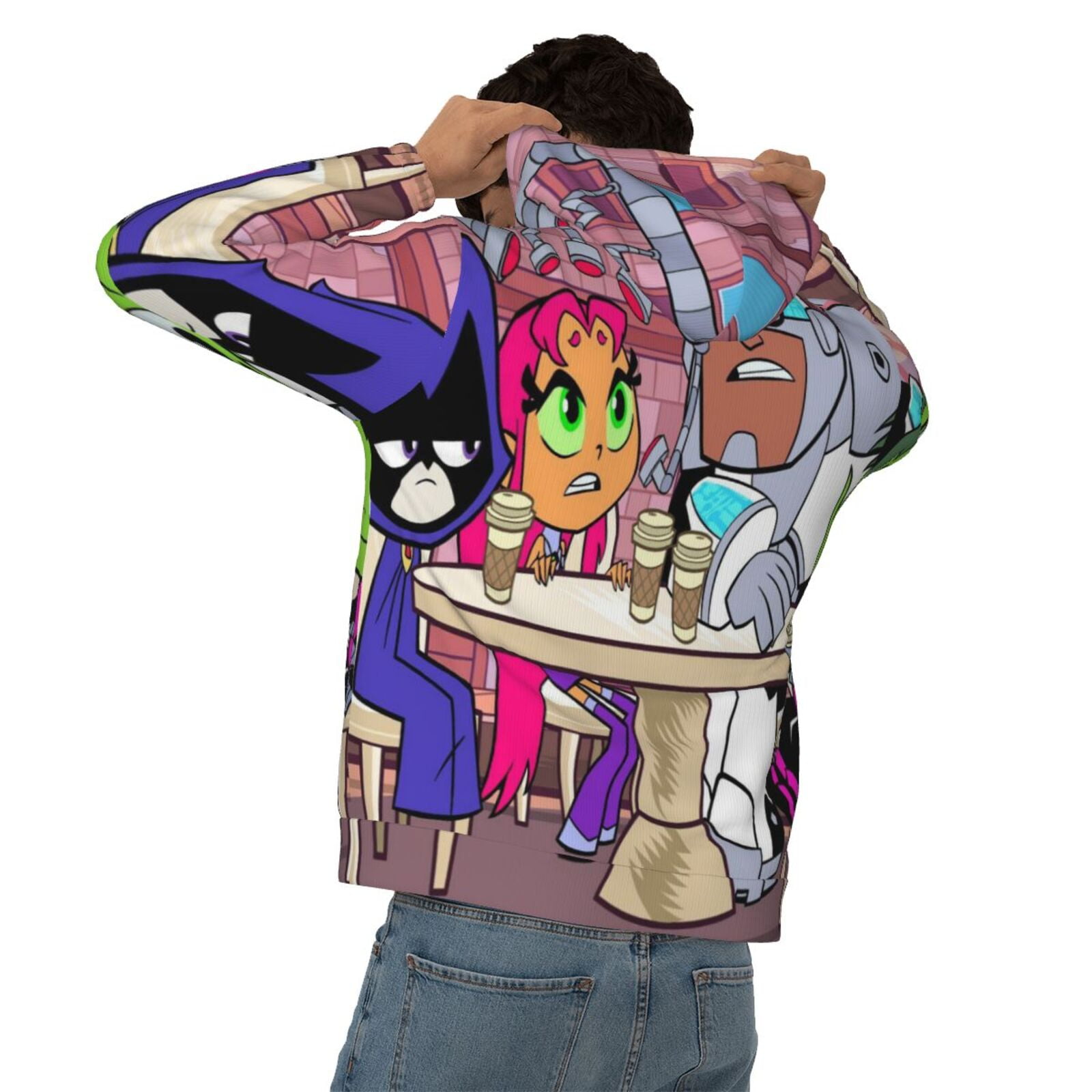 Unisex Teen Titans Go Pullover Hoodie Realistic 3d Print Graphic Hooded unisex-teen-titans-go-pullover-hoodie-realistic-3d-print-graphic-hooded