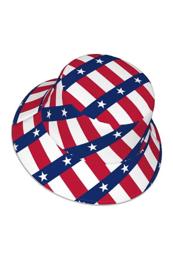 Unisex Texas Flag America Bucket Hat Fisherman Cap Reversible Travel Sunhat With Reflective Stripe