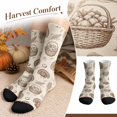 thumbnail image 1 of Unisex Thanksgiving Crew Socks for Men and Women, Fun Festive Theme Printed Casual Socks, Comfortable Cute Mid Calf Fall Sports Sock, 1 of 5