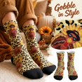 thumbnail image 1 of Unisex Thanksgiving Crew Socks for Men and Women, Fun Festive Theme Printed Casual Socks, Comfortable Cute Mid Calf Fall Sports Sock, 1 of 5