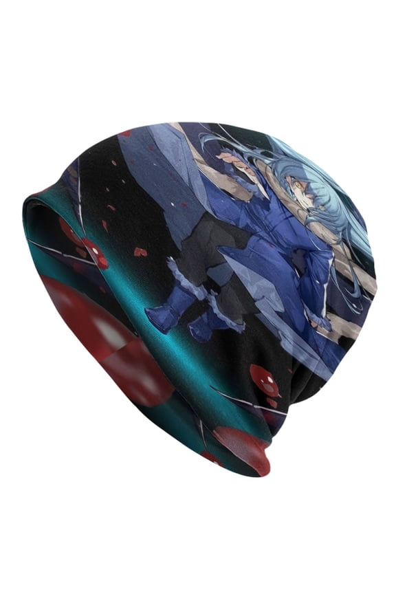 Unisex I Got Reincarnated As A Slime Knitted Hat Warm Slouchy Knit Hat Headwear Skull Hat for Men Women