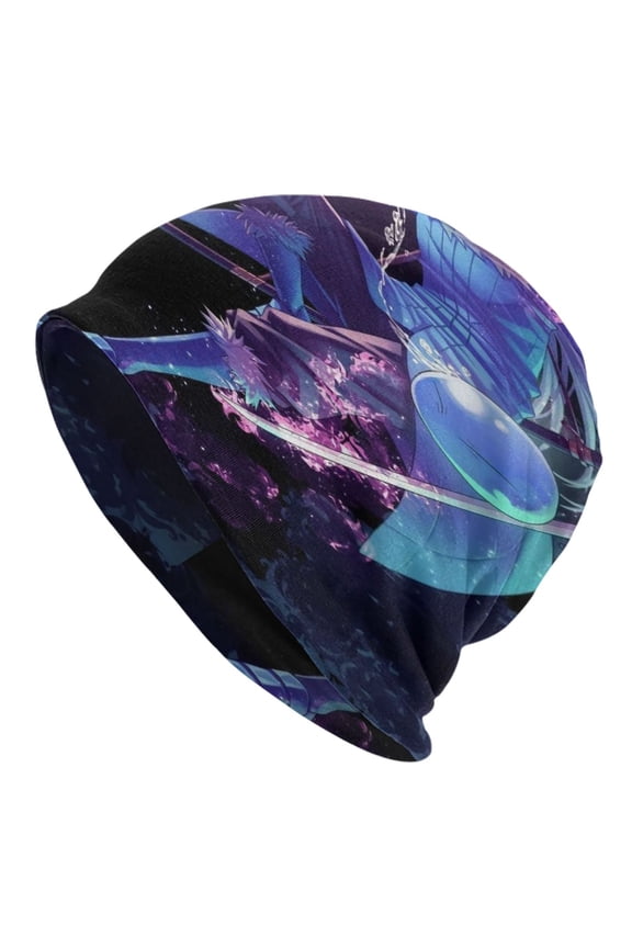 Unisex I Got Reincarnated As A Slime Knitted Hat Warm Slouchy Knit Hat Headwear Skull Hat for Men Women