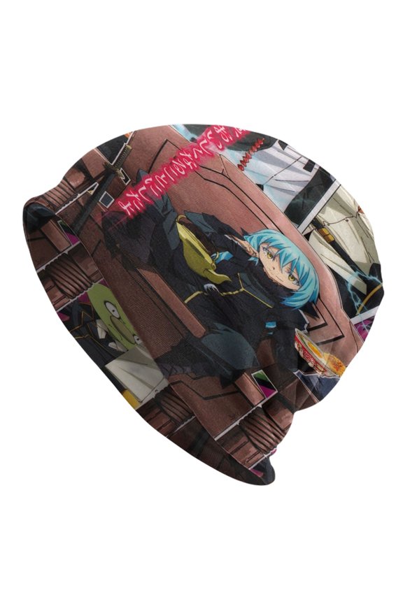 Unisex I Got Reincarnated As A Slime Knitted Hat Warm Slouchy Knit Hat Headwear Skull Hat for Men Women