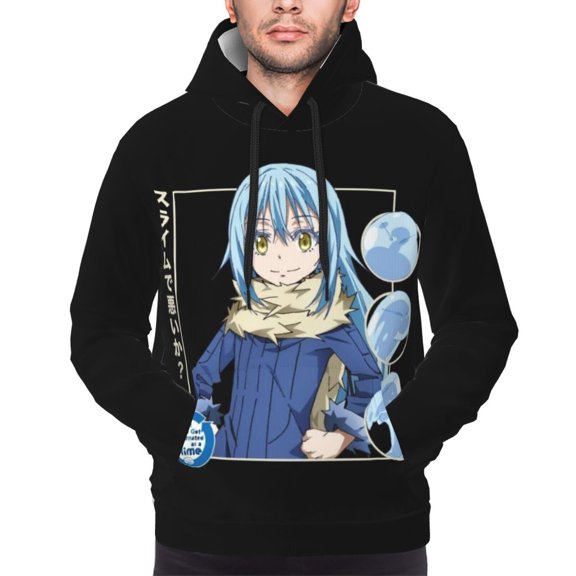 Unisex I Got Reincarnated As A Slime Pullover Hoodies 3D Print Novelty Sweatshirts Hoodie with Pocket for Men Women