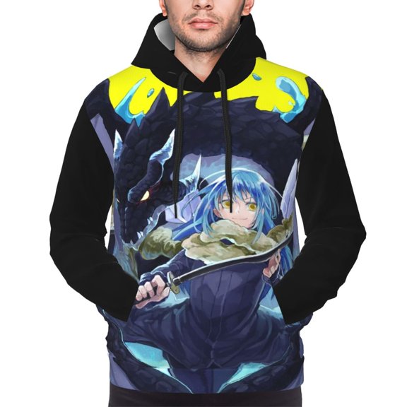 Unisex I Got Reincarnated As A Slime Pullover Hoodies 3D Print Novelty Sweatshirts Hoodie with Pocket for Men Women