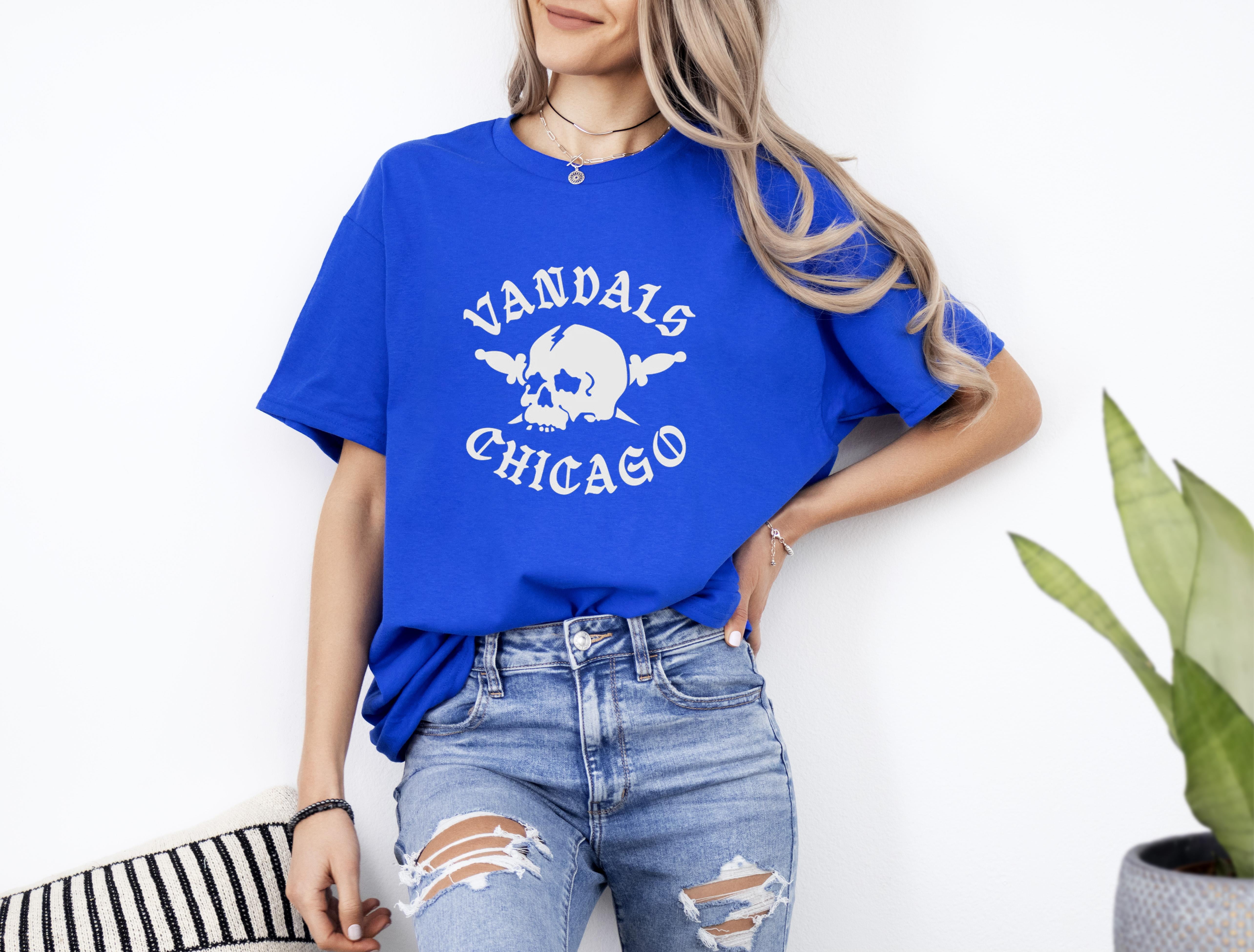 Unisex The Bikeriders Vandals Chicago Biker Gang Motorcycle Club Logo unisex-the-bikeriders-vandals-chicago-biker-gang-motorcycle-club-logo