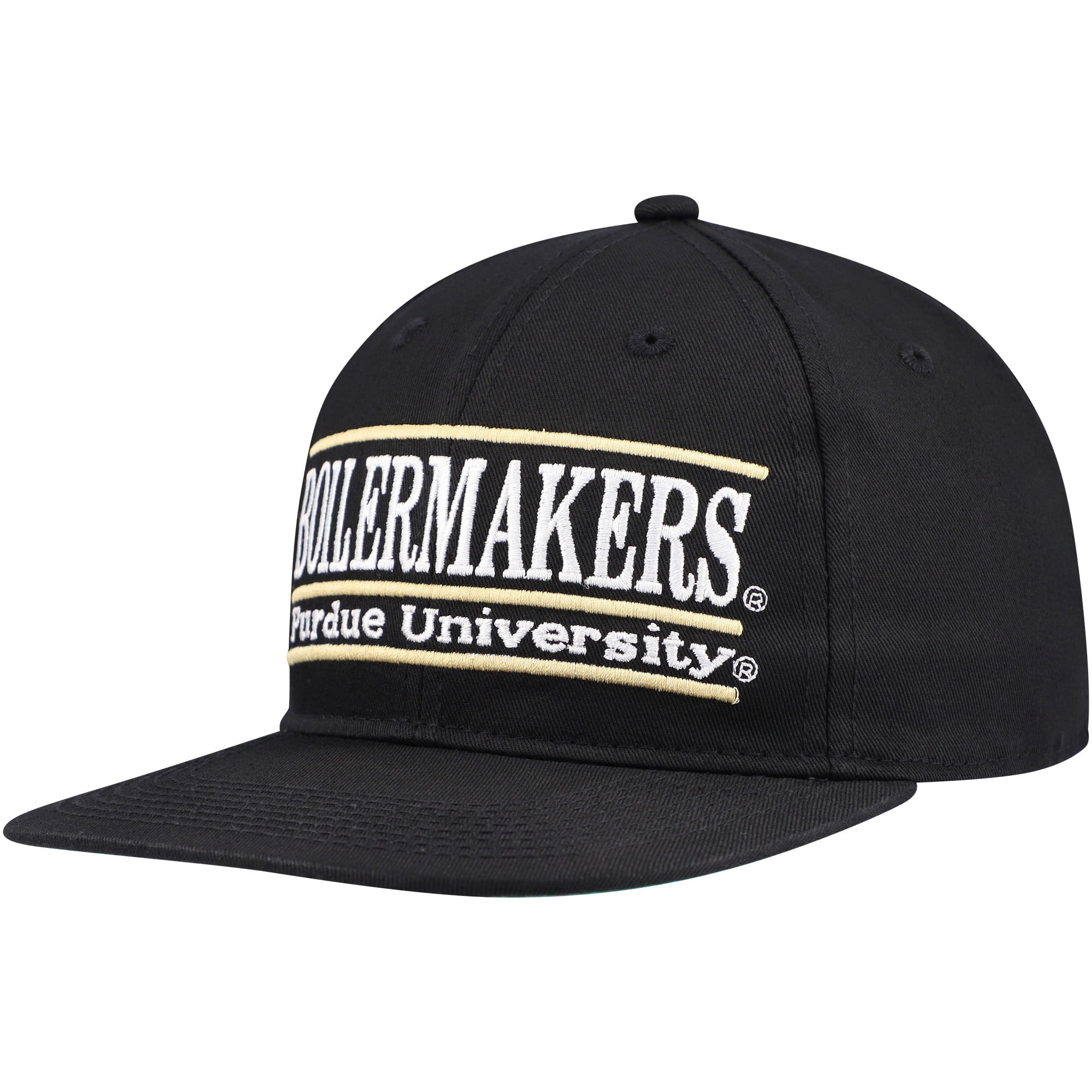 Unisex The Game Black Purdue Boilermakers Retro Bar Snapback Hat ...