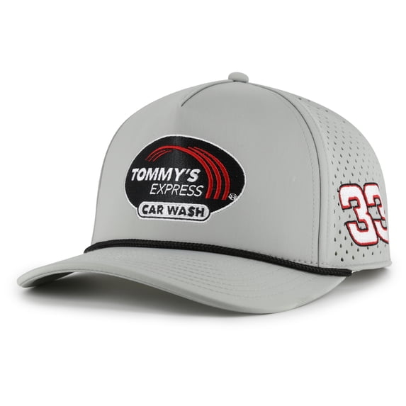 Unisex The Game Cleetus McFarland Gray Richard Childress Racing #33 Tommy's Express Car Wash Rope Adjustable Hat