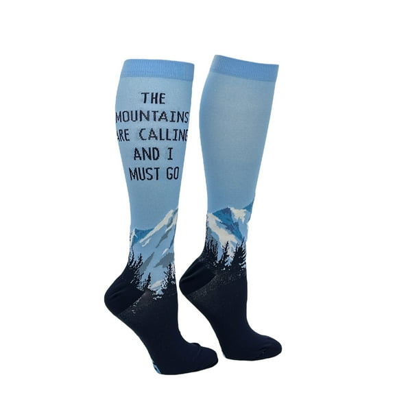 Unisex The Mountains Are Calling and I Must Go Hiking Compression Socks for Men and Women