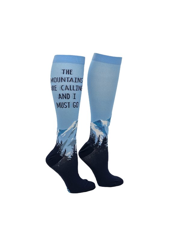 Unisex The Mountains Are Calling and I Must Go Hiking Compression Socks for Men and Women
