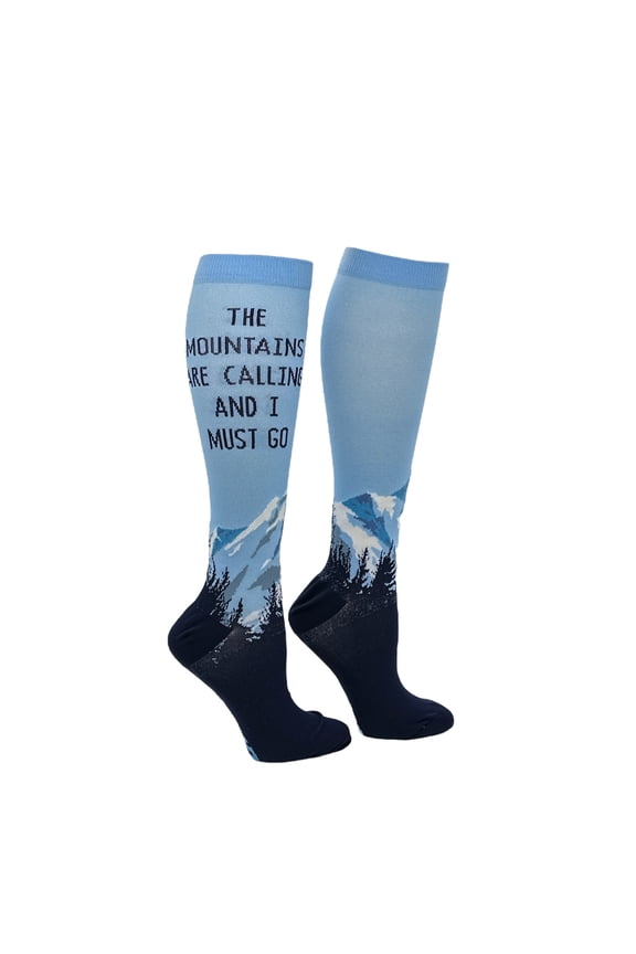 Unisex The Mountains Are Calling and I Must Go Hiking Compression Socks for Men and Women