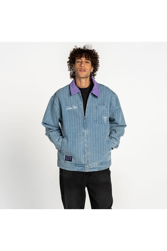 Unisex The Wild Collective Denim Golden State Valkyries Conductor Full-Zip Jacket