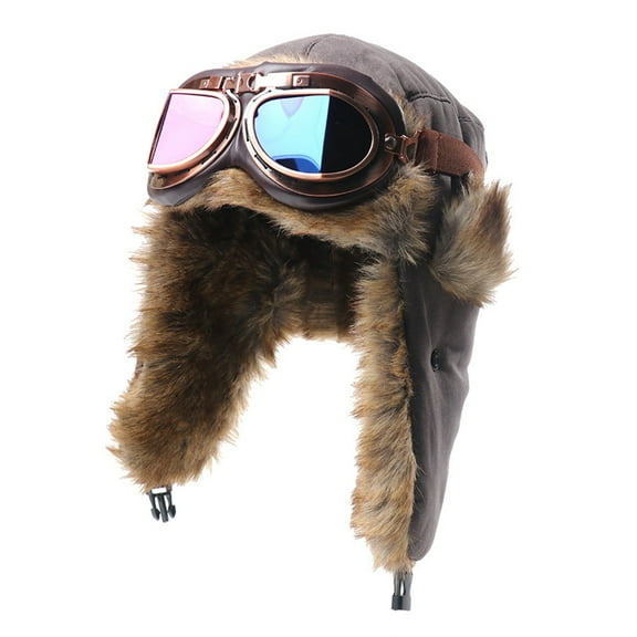 Unisex Thermal Earflap Hat Windproof Goggles For Snow Sports Motorcycle Riding Outdoor Work Practical Easy Clean Design