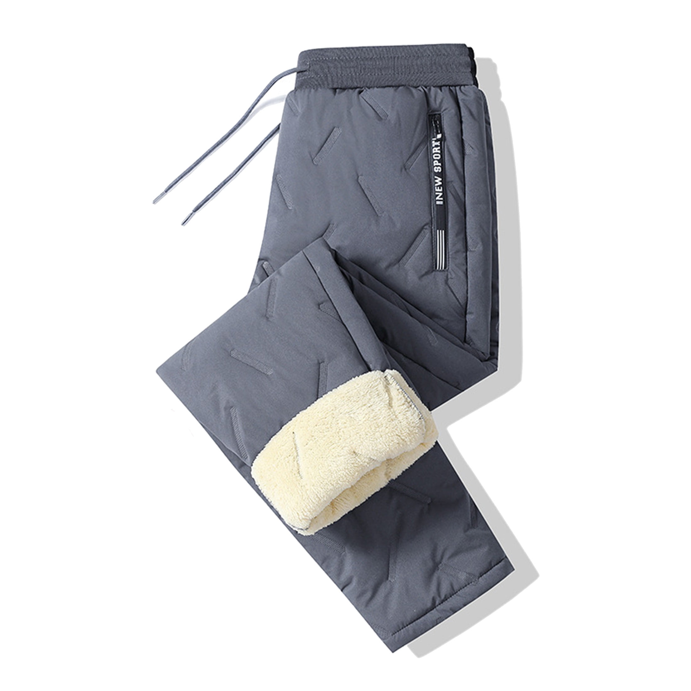 Waterproof Overpants Unisex Thermal Fleece Lined Waterproof Pants, Water-Resistant ...