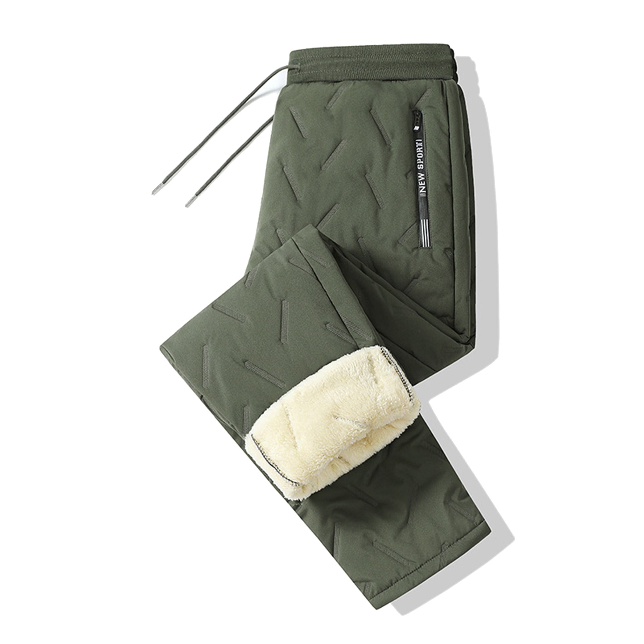Waterproof Overpants Unisex Thermal Fleece Lined Waterproof Pants, Water-Resistant ...