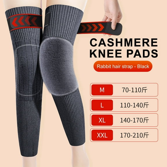 Unisex Thermal Knee High Socks with Knee Pads - Winter Warm Leg Sleeves for Outdoor Sports & Cold Weather Activities