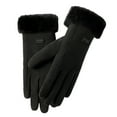 thumbnail image 1 of Unisex Thermal Lined Screen Winter Gloves for Skiing Cycling Outdoor Sports and Cold Weather Activities Size:One Size, 1 of 3