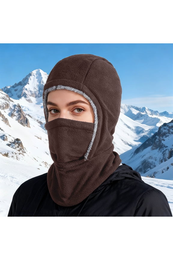 Unisex Thermal Pullover Hat - Outdoor Cold Protection Face and Neck Mask, Fleece Thickened Windproof Gaiter for Cycling