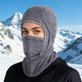 thumbnail image 1 of Unisex Thermal Pullover Hat - Outdoor Cold Protection Face and Neck Mask, Fleece Thickened Windproof Gaiter for Cycling, 1 of 7