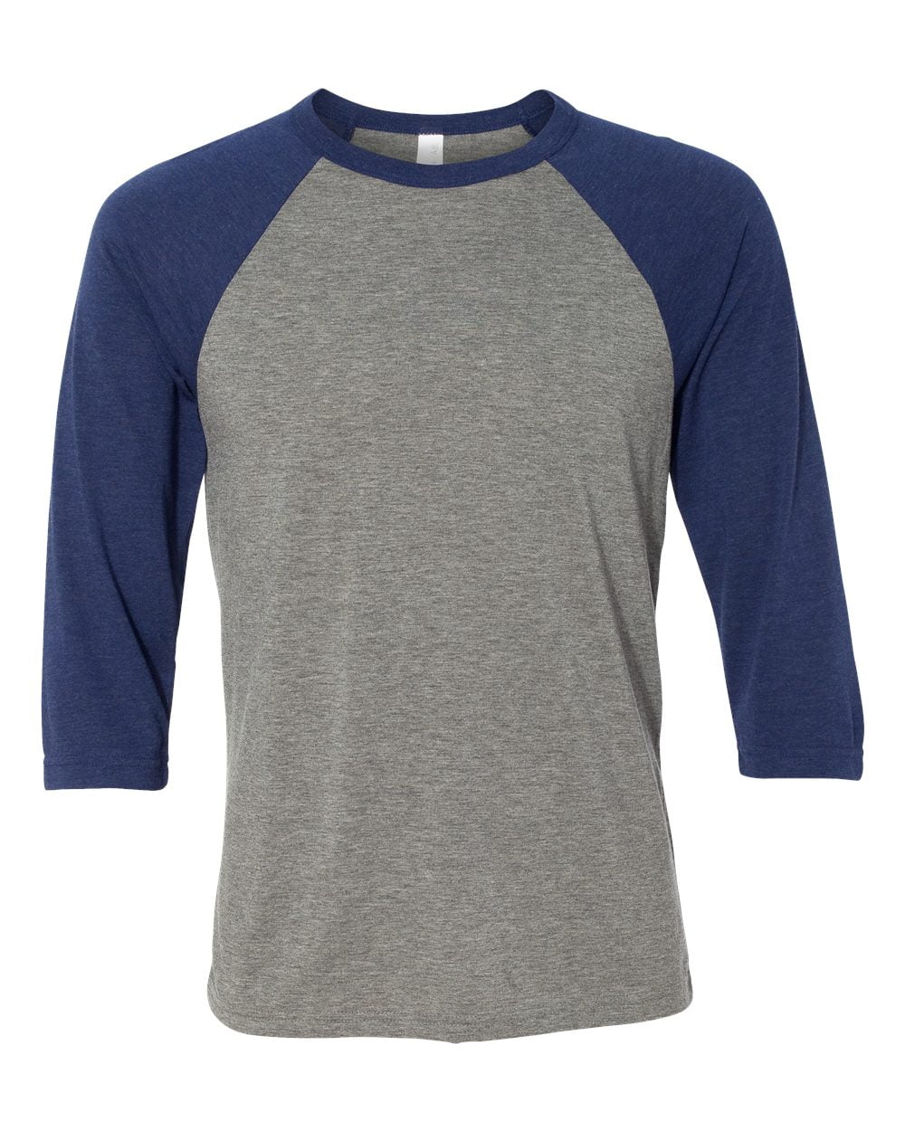【NAVY/XXXXL】SEE SEE　NYLON BASEBALLSHIRTS Unisex Three-Quarter Sleeve Baseball Tee Color Grey/ Navy