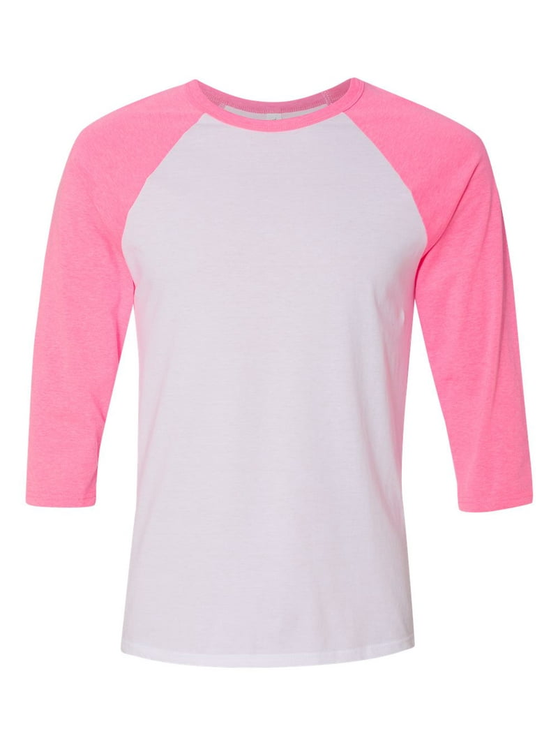 【BAON】[unisex] Syuno printing color raglan over L/S T Allmade Unisex Tri-Blend Long Sleeve Colorblock Raglan