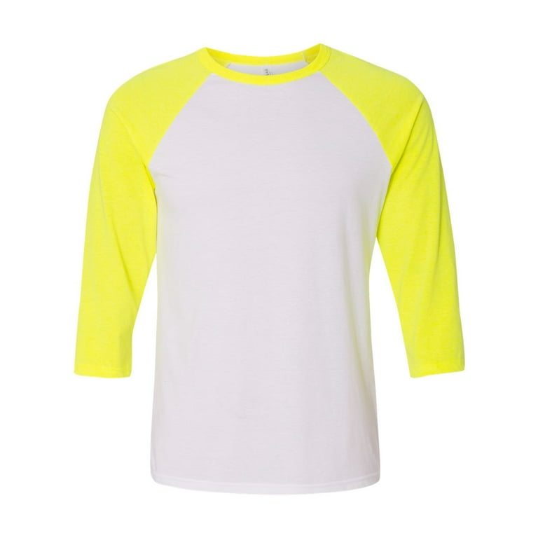 White and neon yellow shirt hot sale