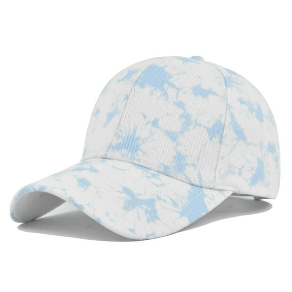 Unisex Tie Dye Baseball Cap Fashion Outdoor Sports Couple Hats Adjustable Curved Brim Hats Sun Visor Caps Flat Caps