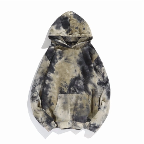 Unisex Tie-Dye Gradient Hoodie – Hip-Hop Loose Pullover Sweatshirt for Couples, Spring & Autumn