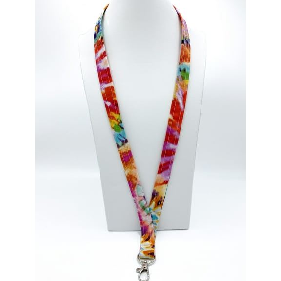 Unisex Tie Dye Lanyard Tie Dye Keychain Tie Dye badge holder Tie Dye Gift Idea
