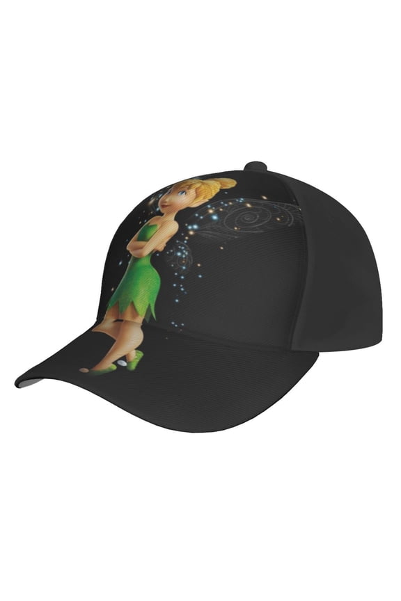 Unisex Tinker Bell Baseball Cap Adjustable Trucker Hat For Running Sports Hiking Camping