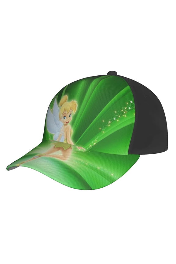 Unisex Tinker Bell Baseball Cap Adjustable Trucker Hat For Running Sports Hiking Camping
