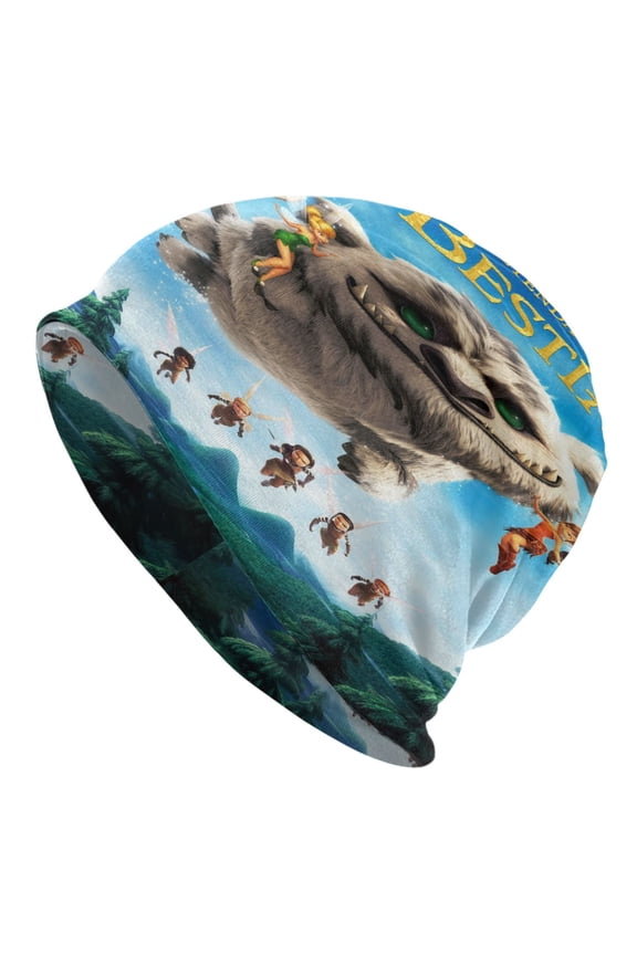 Unisex Tinkerbell and the Legend of the NeverBeast Knitted Hat Warm Slouchy Knit Hat Headwear Skull Hat For Men Women