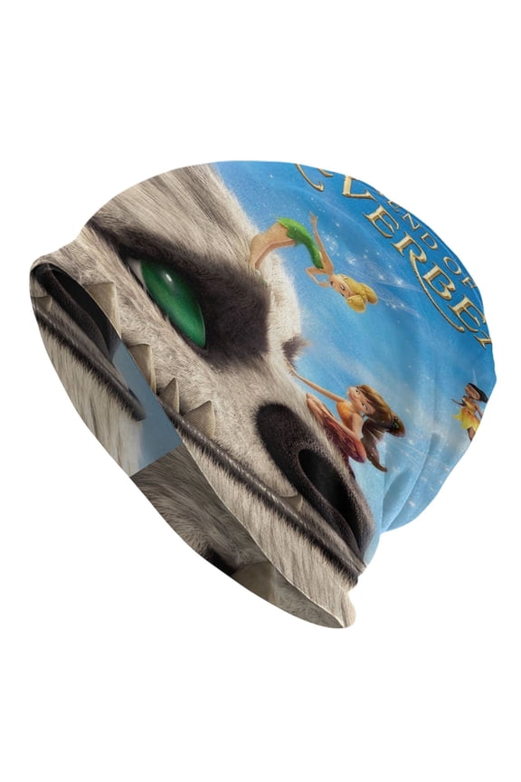 Unisex Tinkerbell and the Legend of the NeverBeast Knitted Hat Warm Slouchy Knit Hat Headwear Skull Hat For Men Women