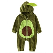 Unisex Toddler Baby Halloween Avocado Costume Cute Velvet Costumes Outfits